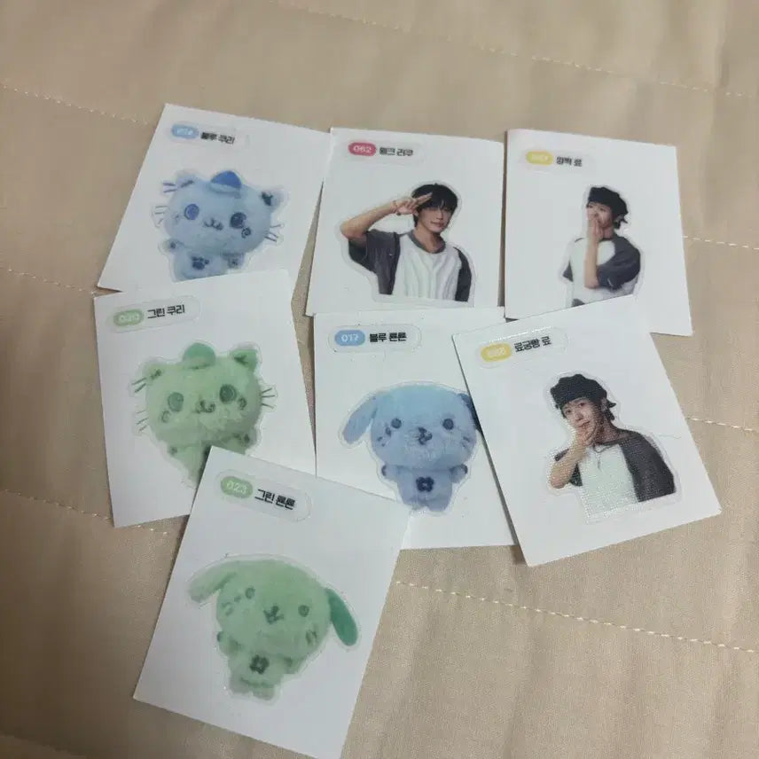 [BUNJANG] NCT WISH Color Popup Sticker Bundle Set / 엔시티위시 컬러 팝업 띠부씰 일괄 리쿠 료 쿠리 룐룐