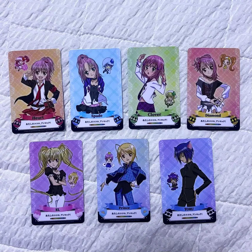 [BUNJANG] Character Transformations (Shugo Chara!) Pop-Up Store Double-Sided Photocard Bundle - Amu, Utau, Tadase, Ikuto / 캐릭캐릭체인지 캐캐체 팝퍼블 아무 세라 토마 루이 양면 포토카드 일괄 양도