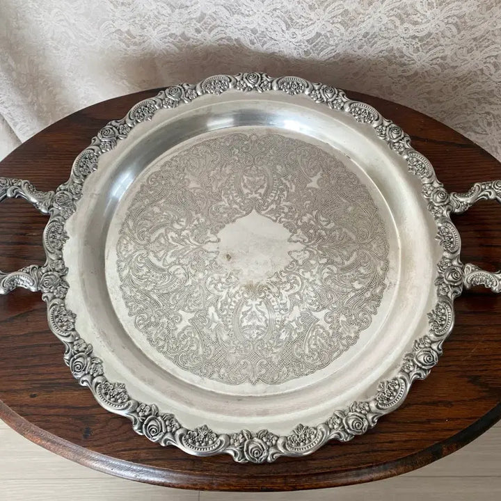 [BUNJANG] Oneida Silverplate Serving Tray / 앤틱 오네이다 실버플레이트 서빙 트레이