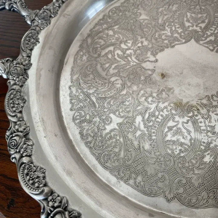 [BUNJANG] Oneida Silverplate Serving Tray / 앤틱 오네이다 실버플레이트 서빙 트레이