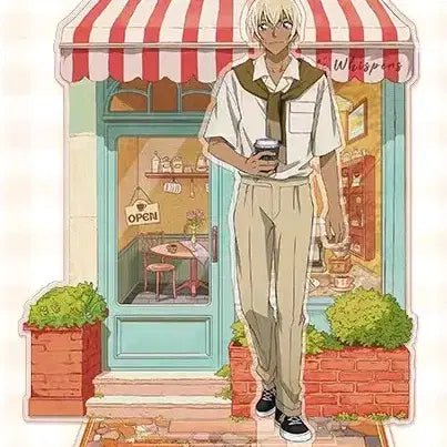 [BUNJANG] Detective Conan Amuro Cafe Acrylic Stand / 명탐정코난 중국 카페 아크릴스탠드 아무로