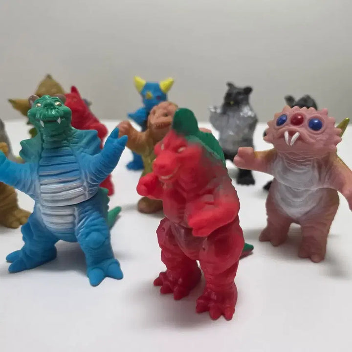 [BUNJANG] Vintage Monster Sofubi Figure Collection Set / [고전완구] 괴수 소프비 피규어 초레어 11종 레트로