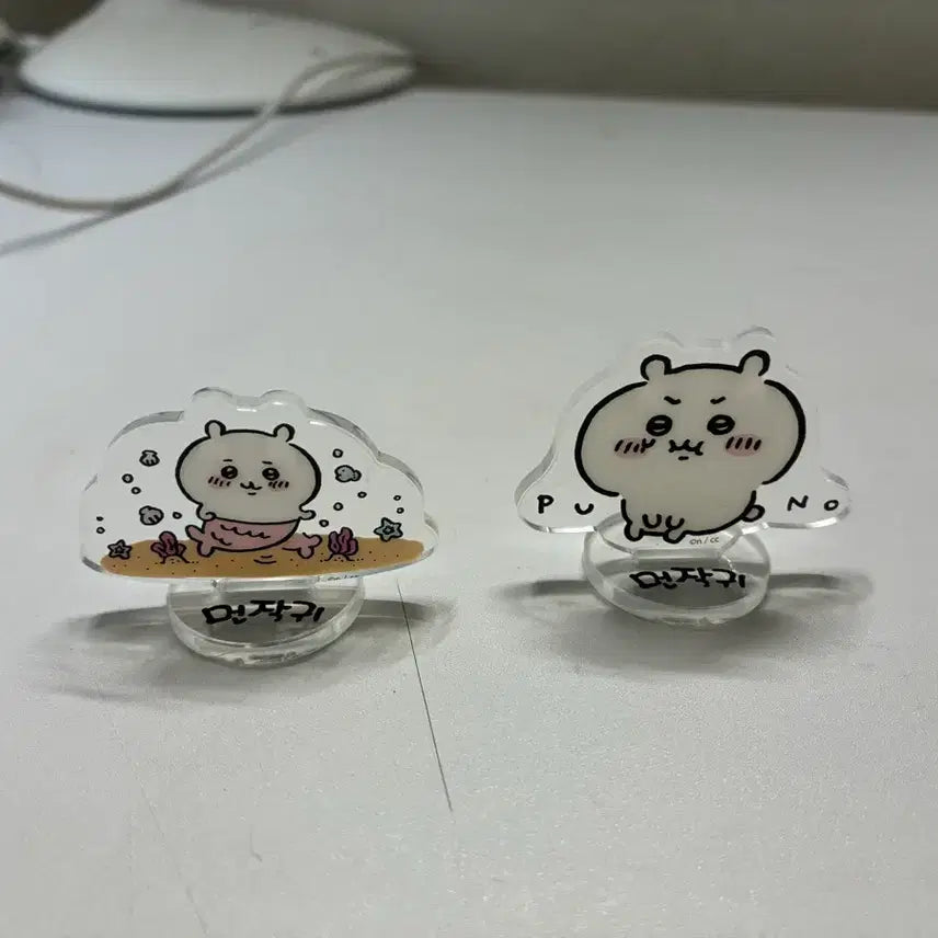 [BUNJANG] Chiikawa Acrylic Stand Bundle Set (Mermaid &amp; Speech Bubble Concepts) / 먼작귀 치이카와 아크릴 일괄