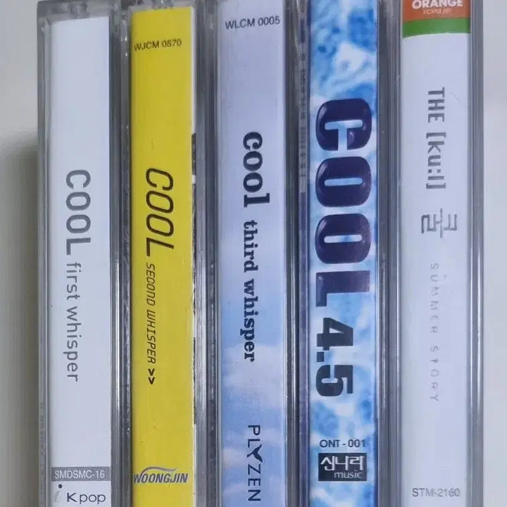 [BUNJANG] COOL 5 Cassette Tapes (Unsealed) / 쿨 5장 - 4.5 6.5 7.5 8.5집/썸머 (개봉 카세트테이프)