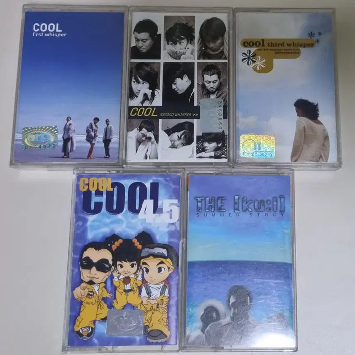 [BUNJANG] COOL 5 Cassette Tapes (Unsealed) / 쿨 5장 - 4.5 6.5 7.5 8.5집/썸머 (개봉 카세트테이프)