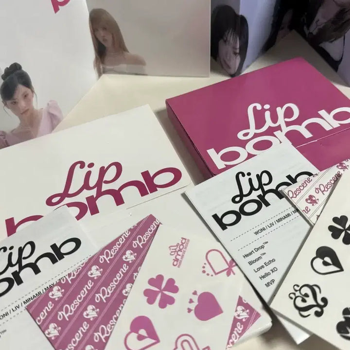[BUNJANG] RESCENE Lip Balm Tint Version Album Set (Unsealed) / 리센느 립밤 개봉 앨범 세트 판매 l 원이 리브 미나미 메이 제나
