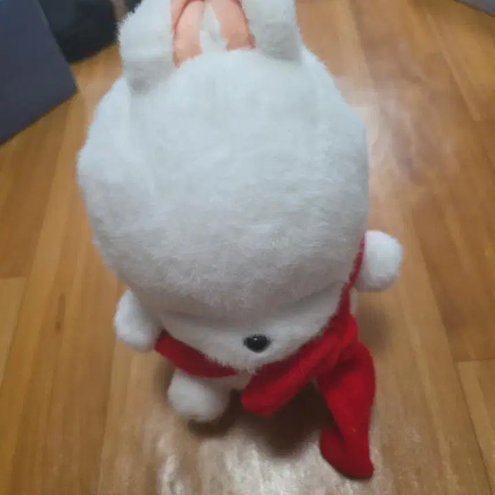[BUNJANG] Marshmallow Rabbit Red Scarf Plush Doll / 마시마로 엽기토끼 빨간 목도리봉제인형