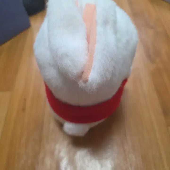[BUNJANG] Marshmallow Rabbit Red Scarf Plush Doll / 마시마로 엽기토끼 빨간 목도리봉제인형