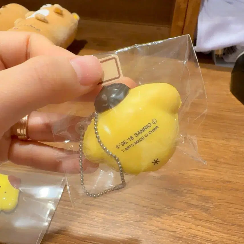 [BUNJANG] Vintage Sanrio Pompompurin Macaron Keychain / 고전 산리오 폼폼푸린 마카롱 키링