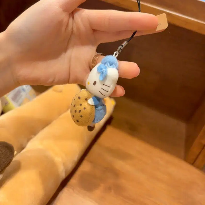 [BUNJANG] Vintage Sanrio Hello Kitty Cookie Dessert Doll Keychain / 고전 산리오 헬로키티 쿠키 디저트 인형 키링