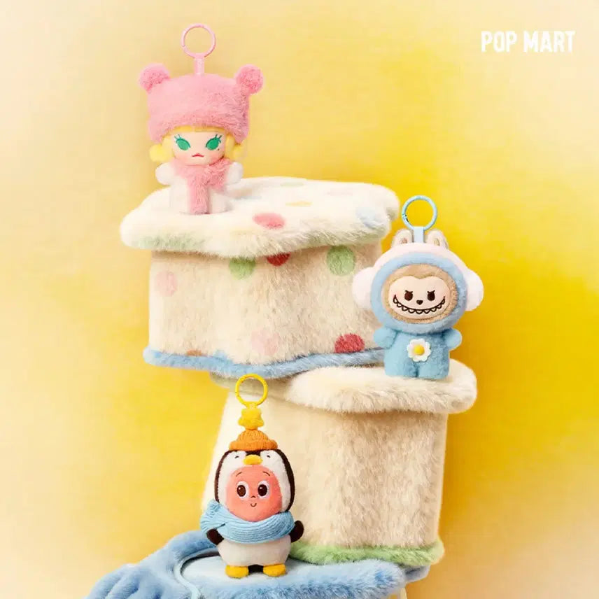 [BUNJANG] Popbin Fluffy &amp; Cozy Series Starlight Penguin Plush Keychain / 팝빈 플러피 &amp; 코지 시리즈 인형 키링 작은별 펭귄