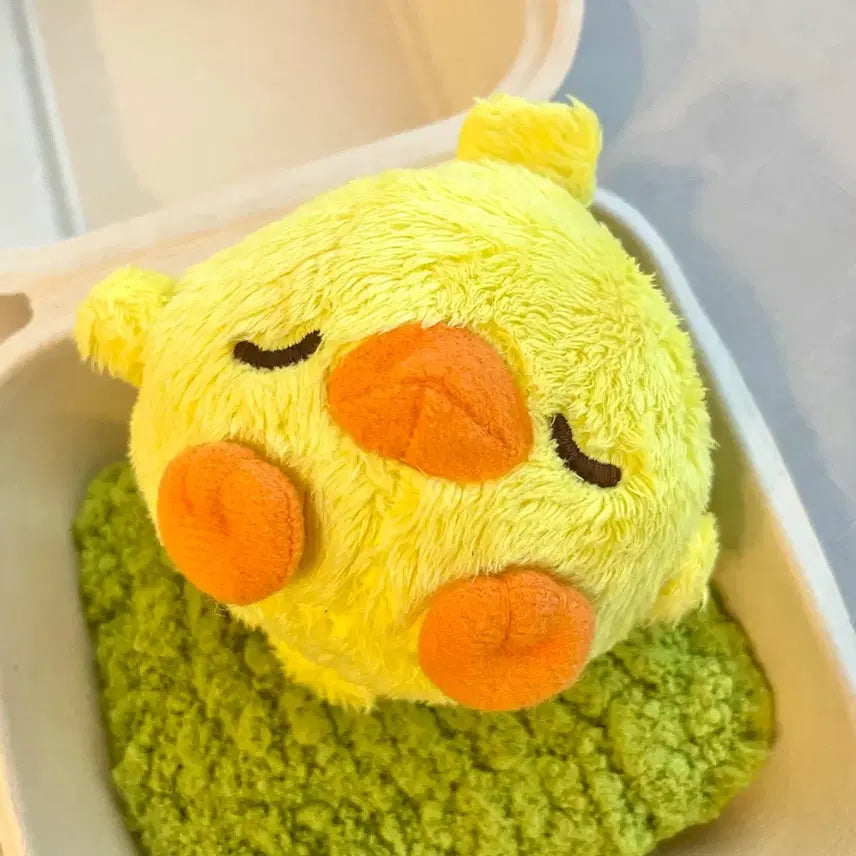 [BUNJANG] Vintage Yellow Chick Plush Doll / 고전 노란 병아리 인형
