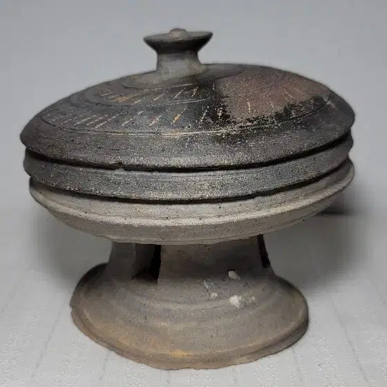 [BUNJANG] Silla Dynasty High-Footed Ritual Vessel / 신라토기.굽높은제기(진품보장)