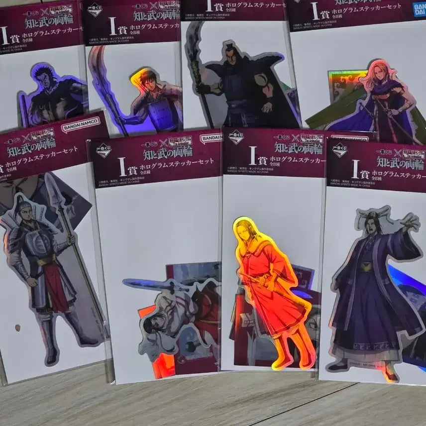 [BUNJANG] Kingdom Hologram Sticker Set Ichiban Kuji 8 Types / 킹덤 홀로그램 스티커 세트 i상 이치방쿠지 제일복권 8종