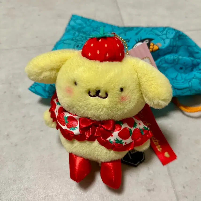 [BUNJANG] Pompompurin Ichigo Shimbun 50th Anniversary Mascot Holder / 폼폼푸린 이치고신문 50주년 마스코트 홀더
