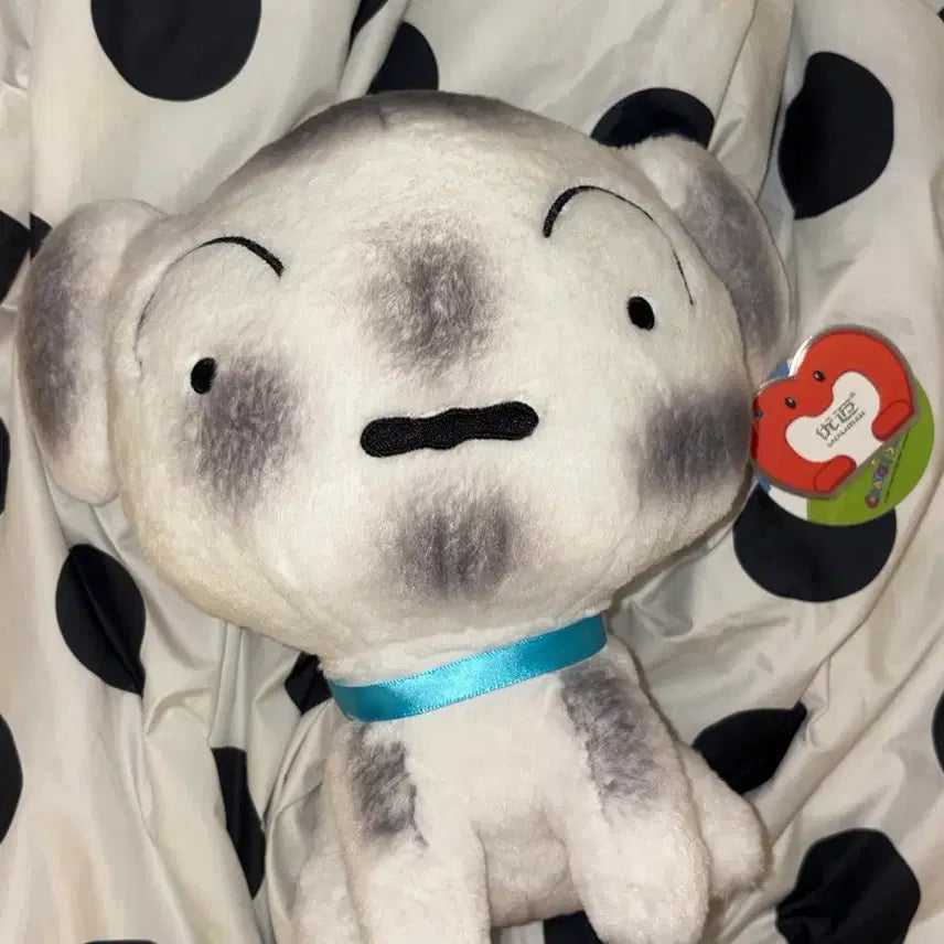 [BUNJANG] White Dog Plush / 탄광마을 흰둥이 인형
