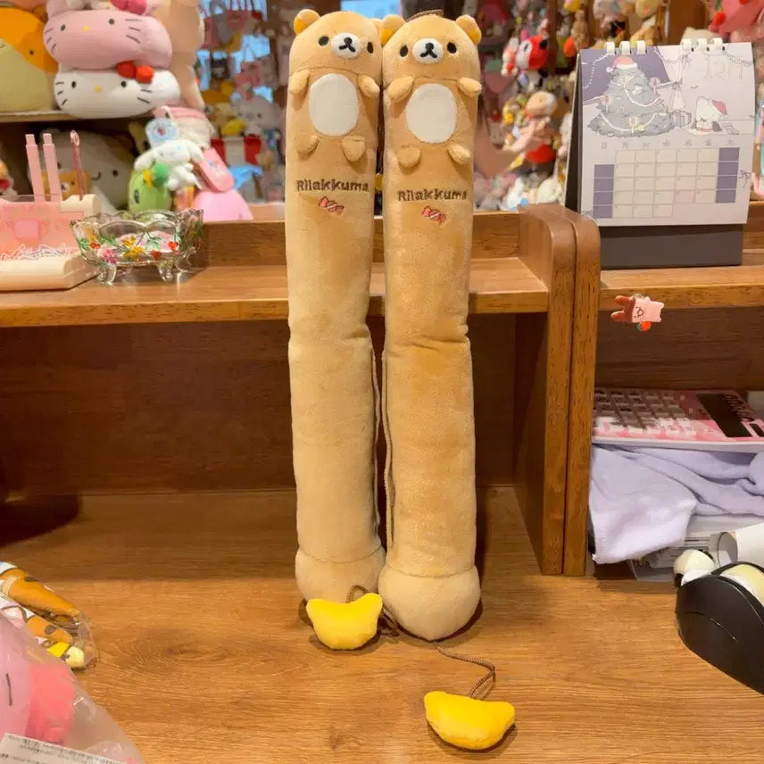 [BUNJANG] San-X Rilakkuma Plush Boot Keeper Pepero / 고전 산엑스 리락쿠마 인형 부츠키퍼 빼빼로