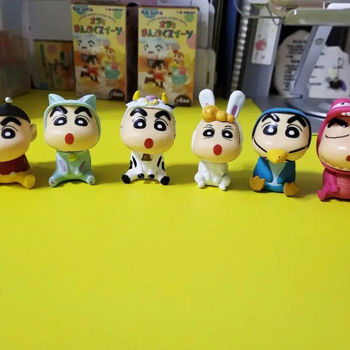 [BUNJANG] Crayon Shin-chan Car Figurine Set (6 Types, 2021) / 21년도 짱구 차량용 피규어 6종 풀세트