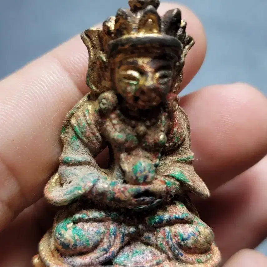 [BUNJANG] Goryeo Dynasty Gilt Bronze Standing Buddha Statue / 221번.불상.금동불.입상불.고려불상.신라불상.호신불.부처님.출토.박물관.유물