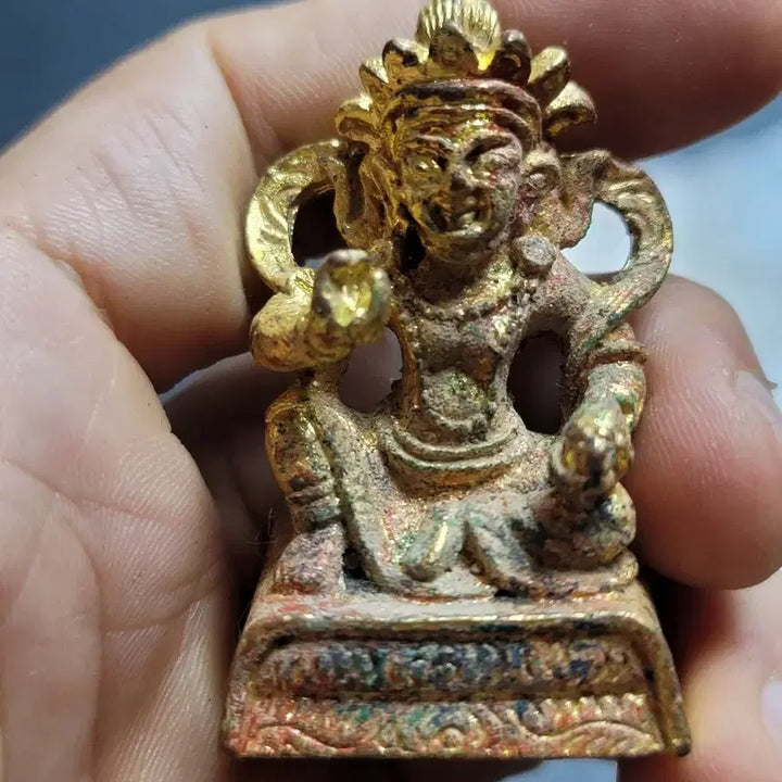 [BUNJANG] Gilt Bronze Buddha Statue - Standing Figure, Buddhist Figurine / 222번.불상.금동불.입상불.고려불상.신라불상.호신불.부처님.출토.박물관.유물