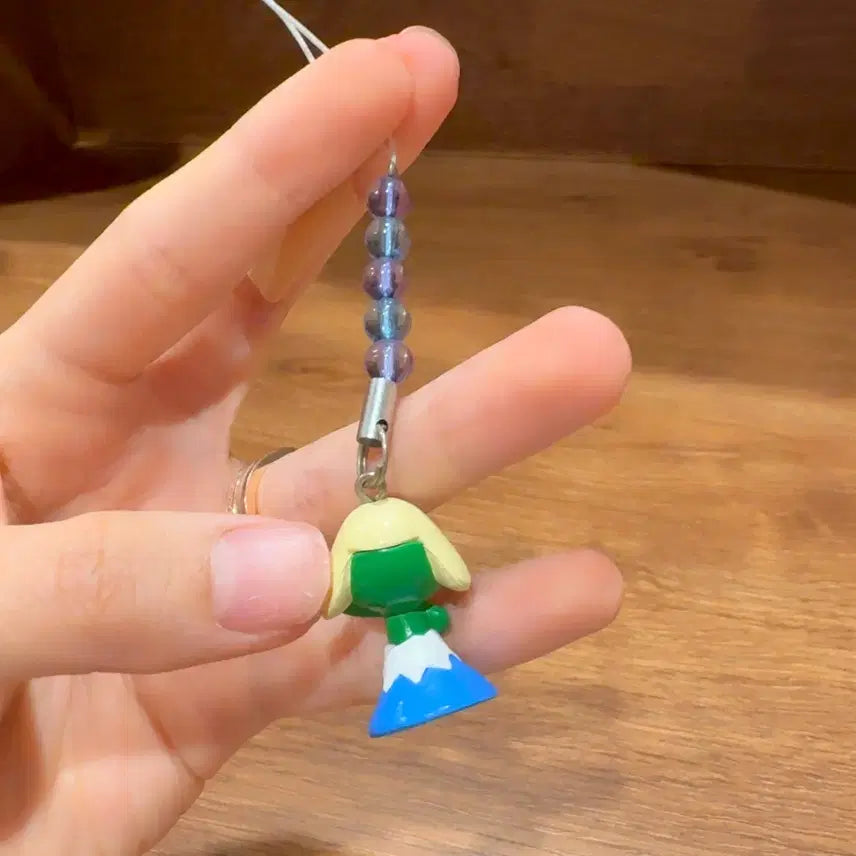 [BUNJANG] Vintage Sergeant Keroro Mt. Fuji Figure Keychain / 고전 케로로중사 후지산 피규어 키링