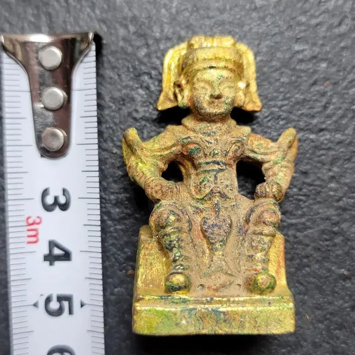 [BUNJANG] Antique Korean Gilt Bronze Standing Buddha Statue / 223번.불상.금동불.입상불.고려불상.신라불상.호신불.부처님.출토.박물관.유물