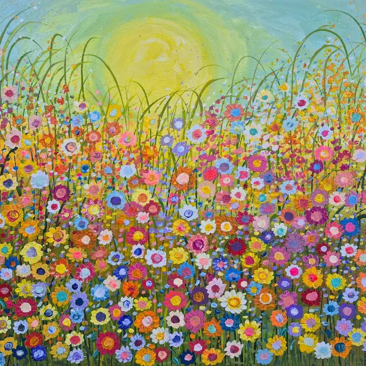 [BUNJANG] Blooming Wildflowers Painting (Size 12) / 들꽃들이 행복하게 .12호그림