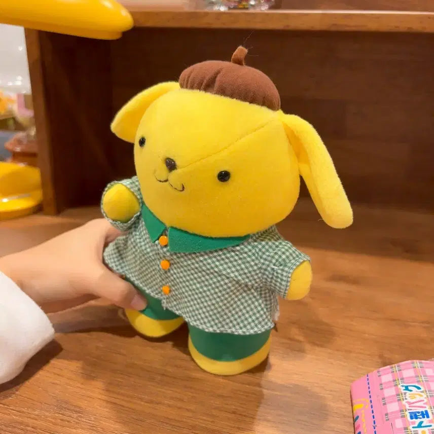 [BUNJANG] Sanrio Pompompurin Classic Self-Standing Plush / 고전 산리오 폼폼푸린 자립 뚱뚱 인형