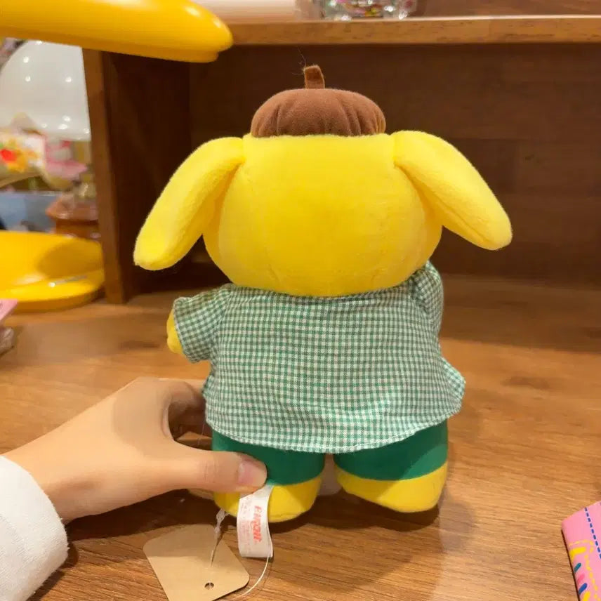 [BUNJANG] Sanrio Pompompurin Classic Self-Standing Plush / 고전 산리오 폼폼푸린 자립 뚱뚱 인형
