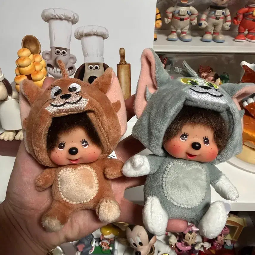 [BUNJANG] Monchhichi Tom &amp; Jerry Keychain / 몬치치 톰,제리 키링 팝니다