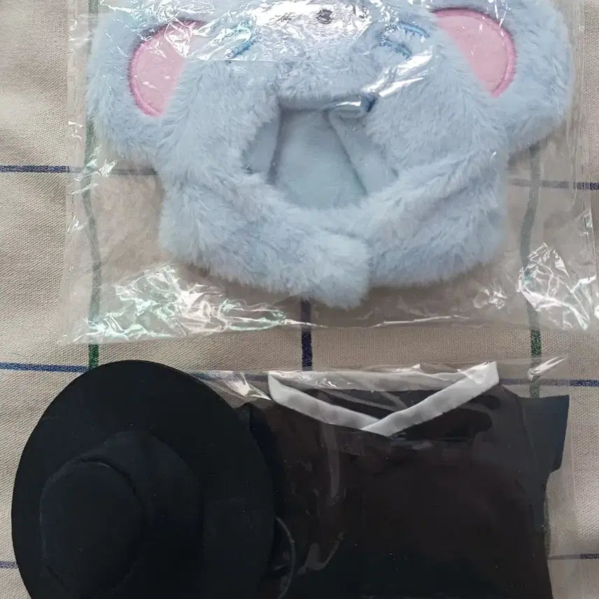[BUNJANG] 10cm Doll Clothes Set - Mouse Hat &amp; Grim Reaper Hanbok / 10cm 인형 옷 모자