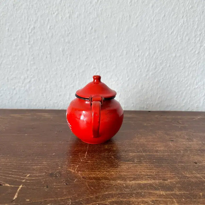 [BUNJANG] Norwegian Vintage Enamel Red Teapot / 노르웨이)빈티지 법랑 빨강주전자