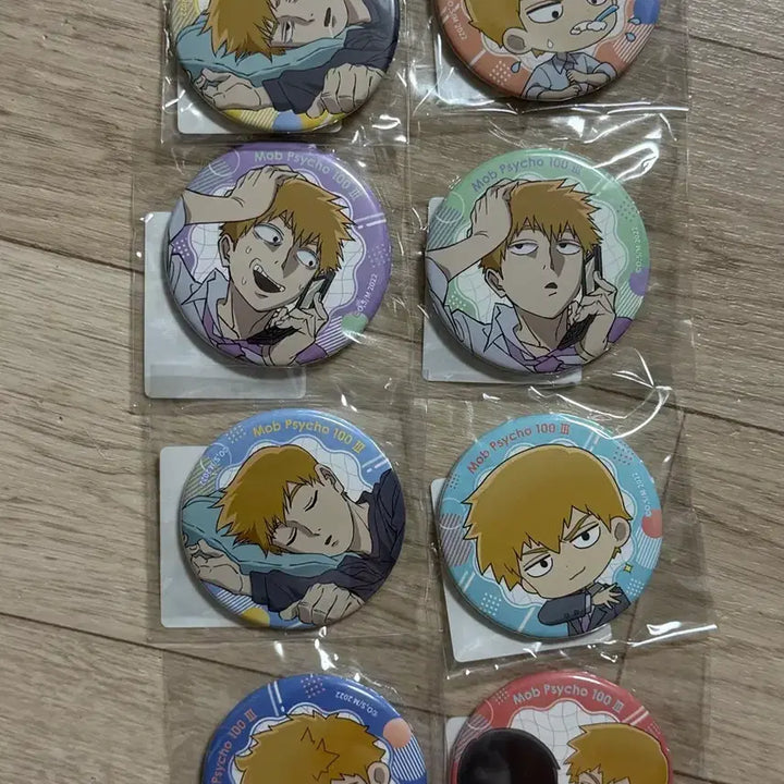 [BUNJANG] Mob Psycho 100 Reigen DMM Scratch Lottery Badge Set / 새상품)DMM 스크래치 모브사이코 레이겐 쿠지 뱃지세트