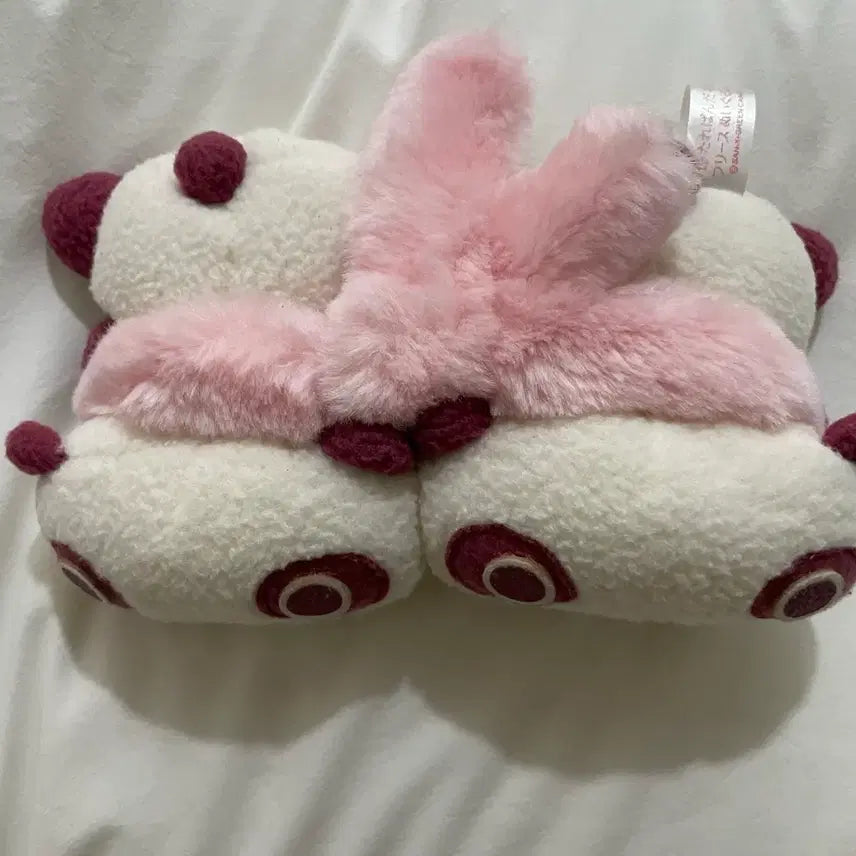 [BUNJANG] San-X Tarepanda Pink Scarf Classic Plush / 산엑스 핑크목도리 타래판다 고전 인형