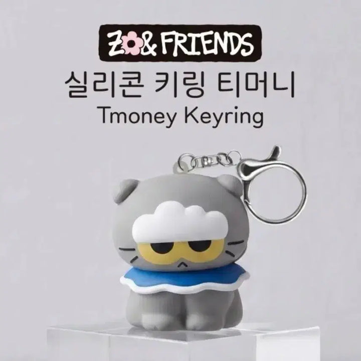 [BUNJANG] Z&amp;FRIENDS Silicone T-Money Keychain / Z&amp;FRIENDS 실리콘 티머니 키링 조앤프렌즈 키링