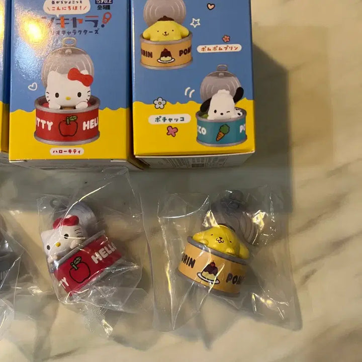 [BUNJANG] Sanrio Can Figure Set: Hello Kitty, Pochacco, Pompompurin / 산리오 캔 피규어 헬로키티/포차코/폼폼푸린
