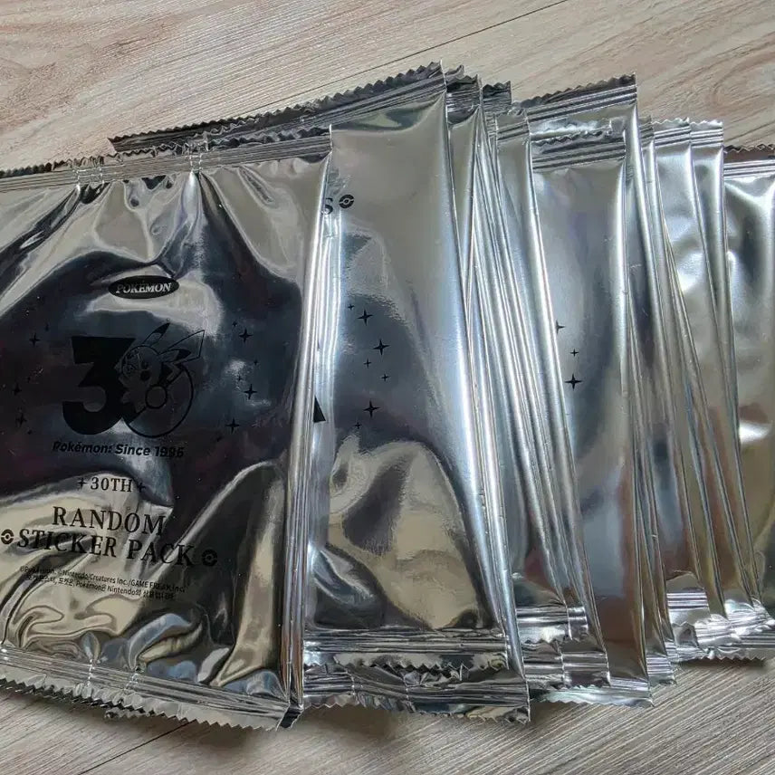 [BUNJANG] Pokemon 30th Anniversary Sticker Bundle (30 packs, Sealed) / 포켓몬 30주년 스티커 30개 미개봉 일괄