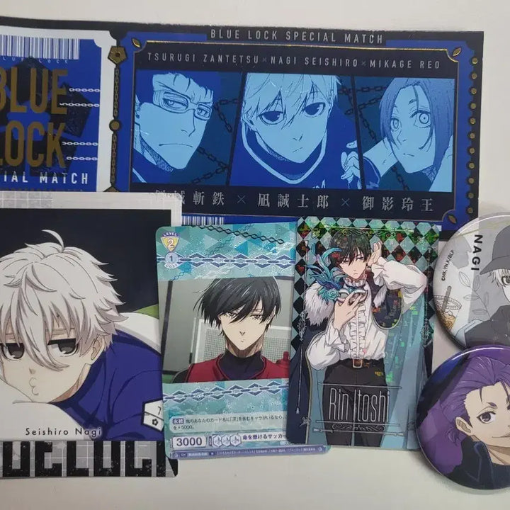 [BUNJANG] Blue Lock Can Badge Ticket Set / 블루록 캔뱃지 티켓 세트