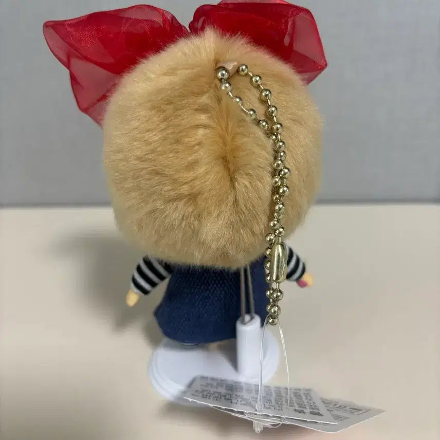 [BUNJANG] Hong Kong Big Head Red Ribbon Monchhichi Doll / 홍콩 대두 레드 리본 몬치치