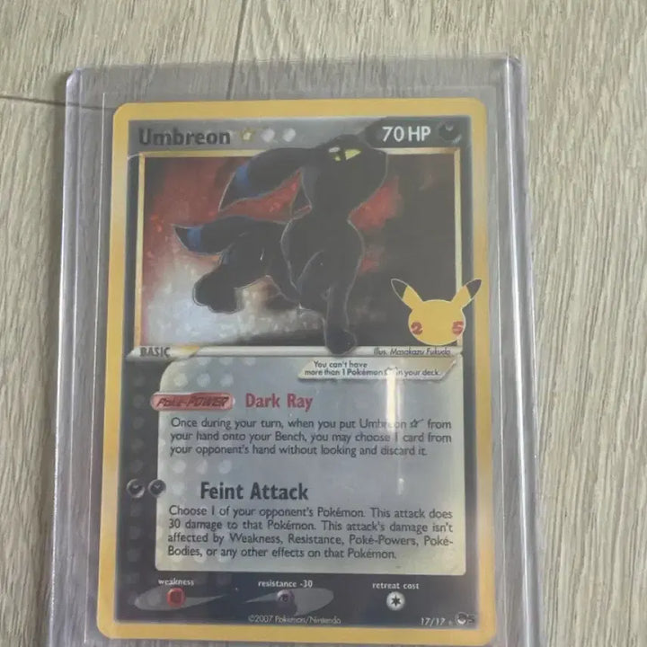 [BUNJANG] Pokemon Card Umbreon 25th Anniversary North American Edition / 포켓몬카드 블래키 25주년 북미판