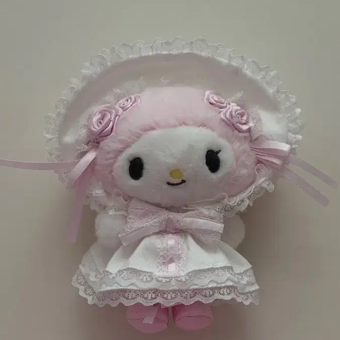 [BUNJANG] Sanrio My Melody White Frill Mascot / 산리오 마이멜로디 화이트프릴 마스코트