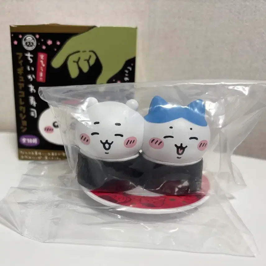 [BUNJANG] Chiikawa Sushi Pop-up Figure: Chiikawa &amp; Hachware (Sealed) / 치이카와 스시 팝업 피규어 치이카와 하치와레 미개봉