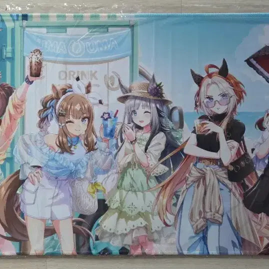 [BUNJANG] Uma Musume Aniplus Collaboration Desk Mat (Sealed) / 우마무스메 장패드 애니플러스 콜라보카페 미개봉