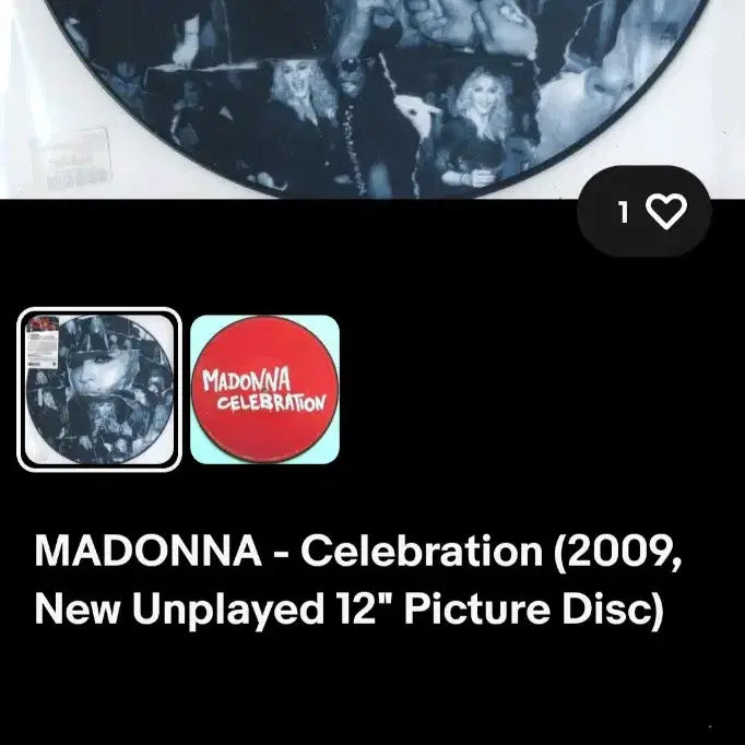 [BUNJANG] Madonna Celebration Picture Disc Vinyl Record / 마돈나 Madonna Celebration 셀레브레이션 LP (Picture Disc) 바이닐 Vinyl 레코드  Record
