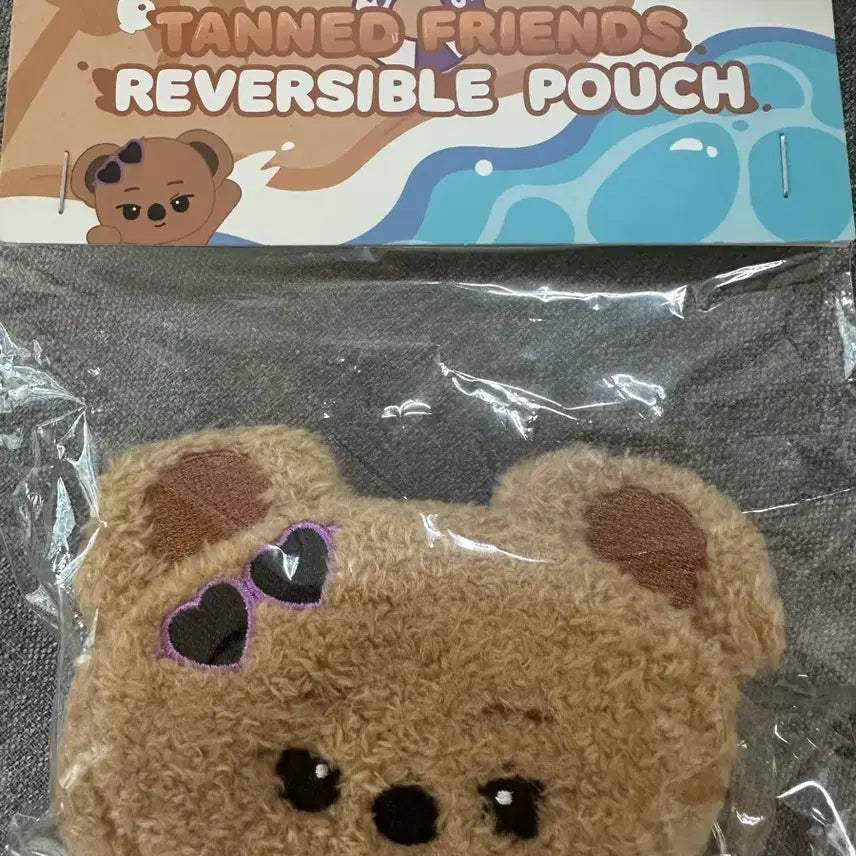 [BUNJANG] T1 Animal Friends Reversible Tanning Pouch Phase / T1 티원 애니멀프렌즈 태닝 파우치 페이즈