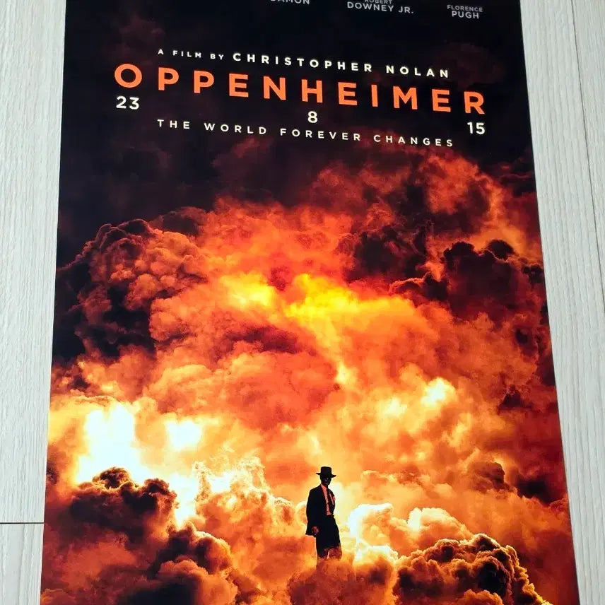 [BUNJANG] Oppenheimer Main Poster (A3) with Dedicated Box Packaging / [전용박스포장]영화 오펜하이머 메인 포스터(A3)