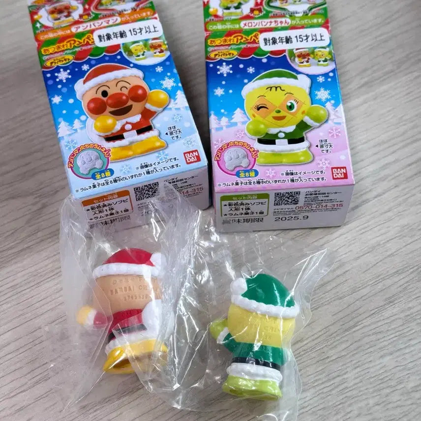 [BUNJANG] Anpanman Melonpan Girl Christmas Sofubi Bundle Set / 호빵맨 메론빵소녀 크리스마스 소프비 일괄