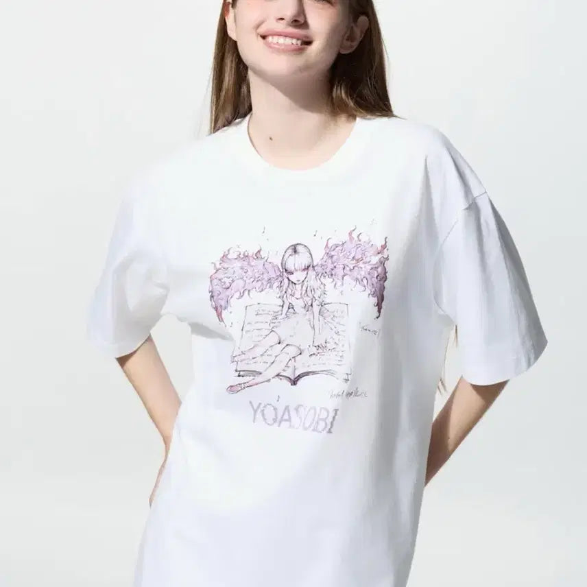[BUNJANG] Uniqlo YOASOBI Collaboration Short Sleeve T-Shirt M / 유니클로 요아소비 콜라보 반팔 티셔츠 M