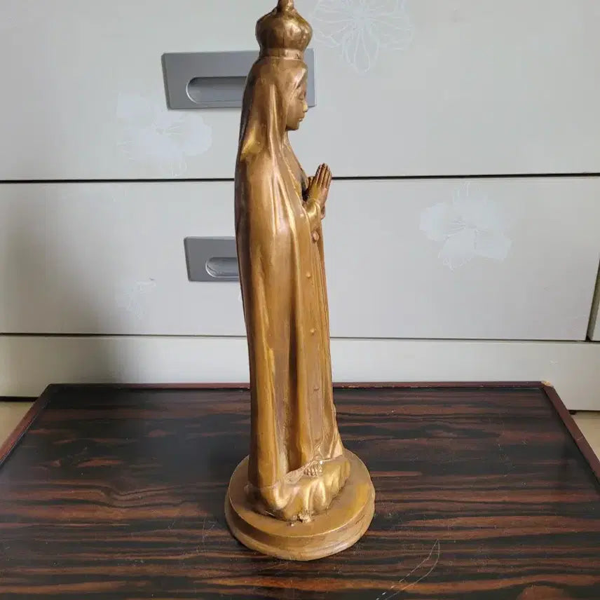 [BUNJANG] Red Copper Virgin Mary Statue / 적동 성모 마리아상