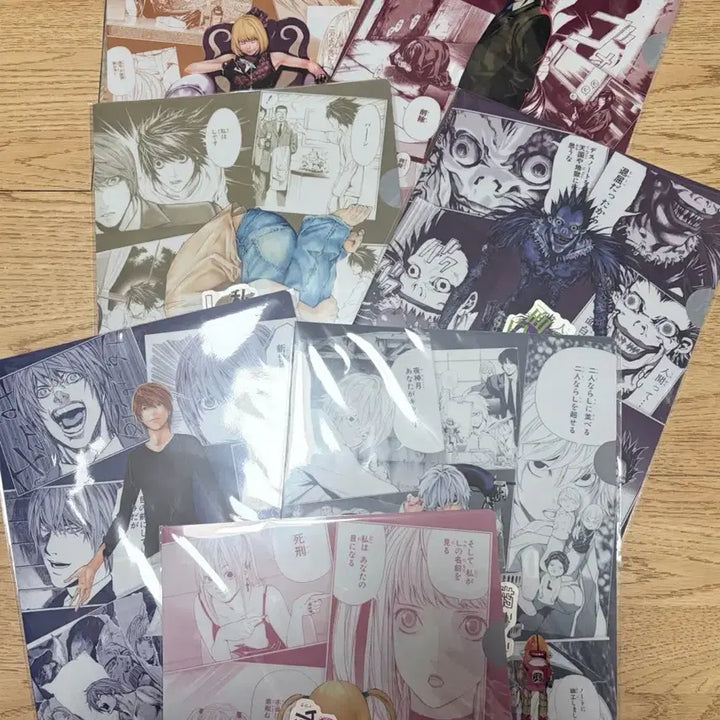 [BUNJANG] Death Note DMM Lottery Complete Set Clear File &amp; Stickers / 데스노트 DMM쿠지 클리어파일+스티커 전종 세트